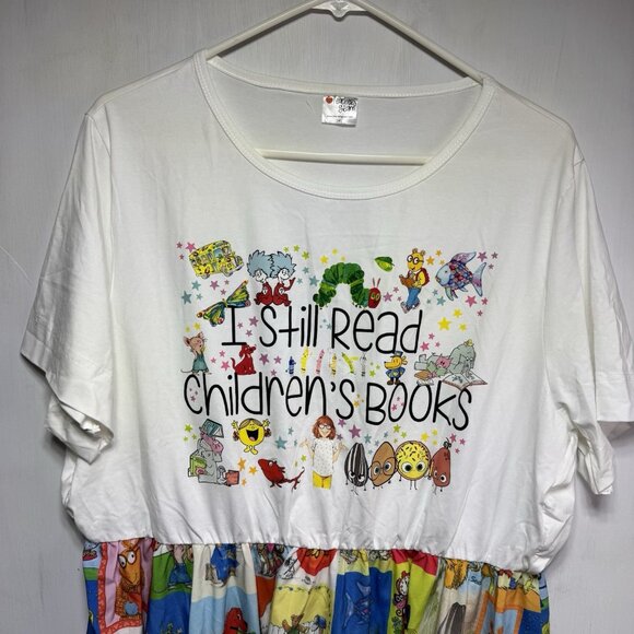 Teachers Gram Dress 3X Children’s Books Reading Day Librarian Character Seuss - Picture 6 of 8